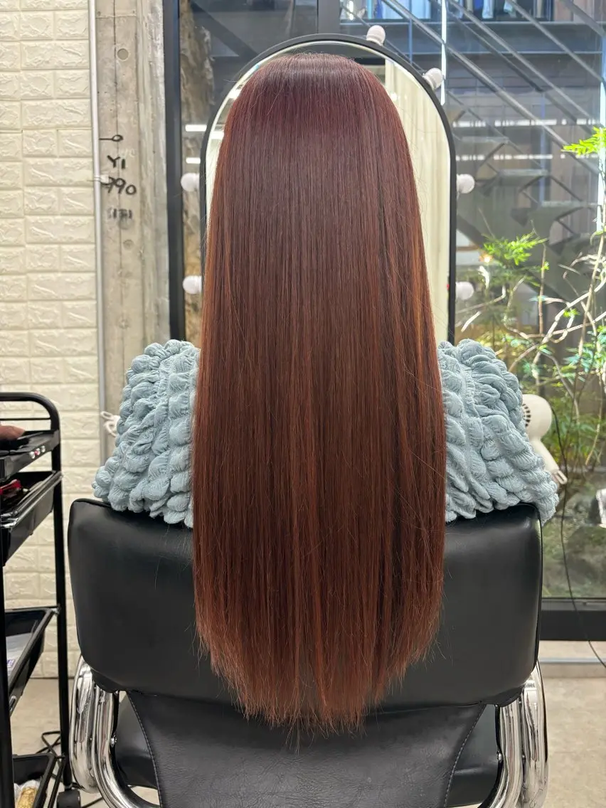 ロング カラー 髪質改善 縮毛矯正 トリートメント すぐ巻ける縮毛矯正 🍀勝倉　麗のヘアスタイル