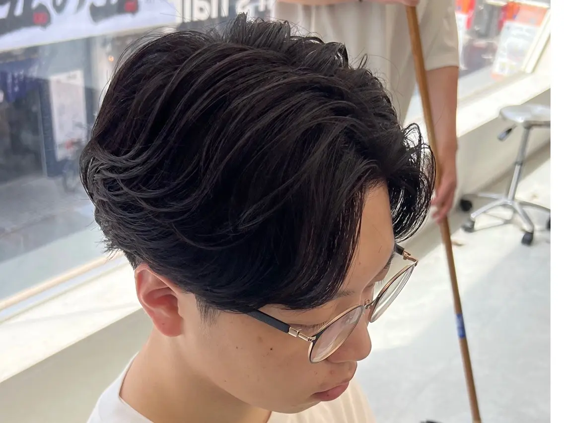 ショート パーマ メンズ カット パーマ ヘアセット 垢抜けメンズパーマ/ だいち先輩のヘアスタイル