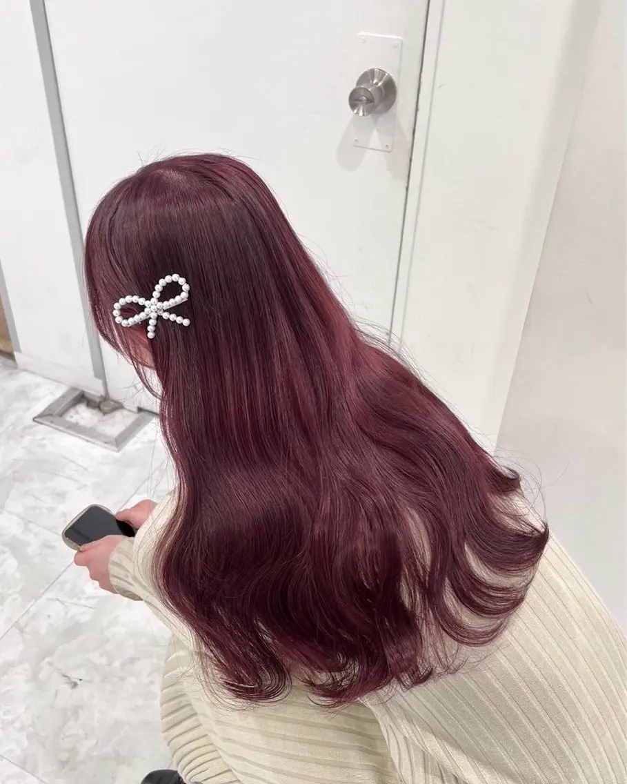 ロング カラー うる艶韓国スタイル 🤍りんのヘアスタイル