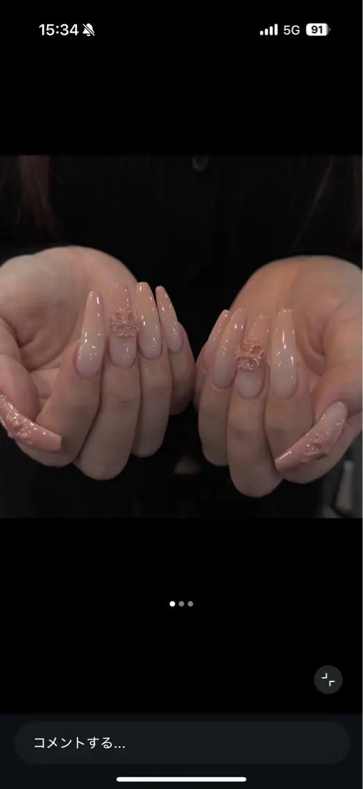 ネイル チークネイル ドット フレンチネイル グラデーション ハート ハンドネイル ハンドケア Eli Muse 新宿ネイルのネイルデザイン