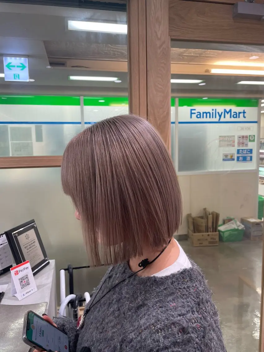 ショート カラー ヘアカラー ENN藤本 大輝艶感カラーのヘアスタイル