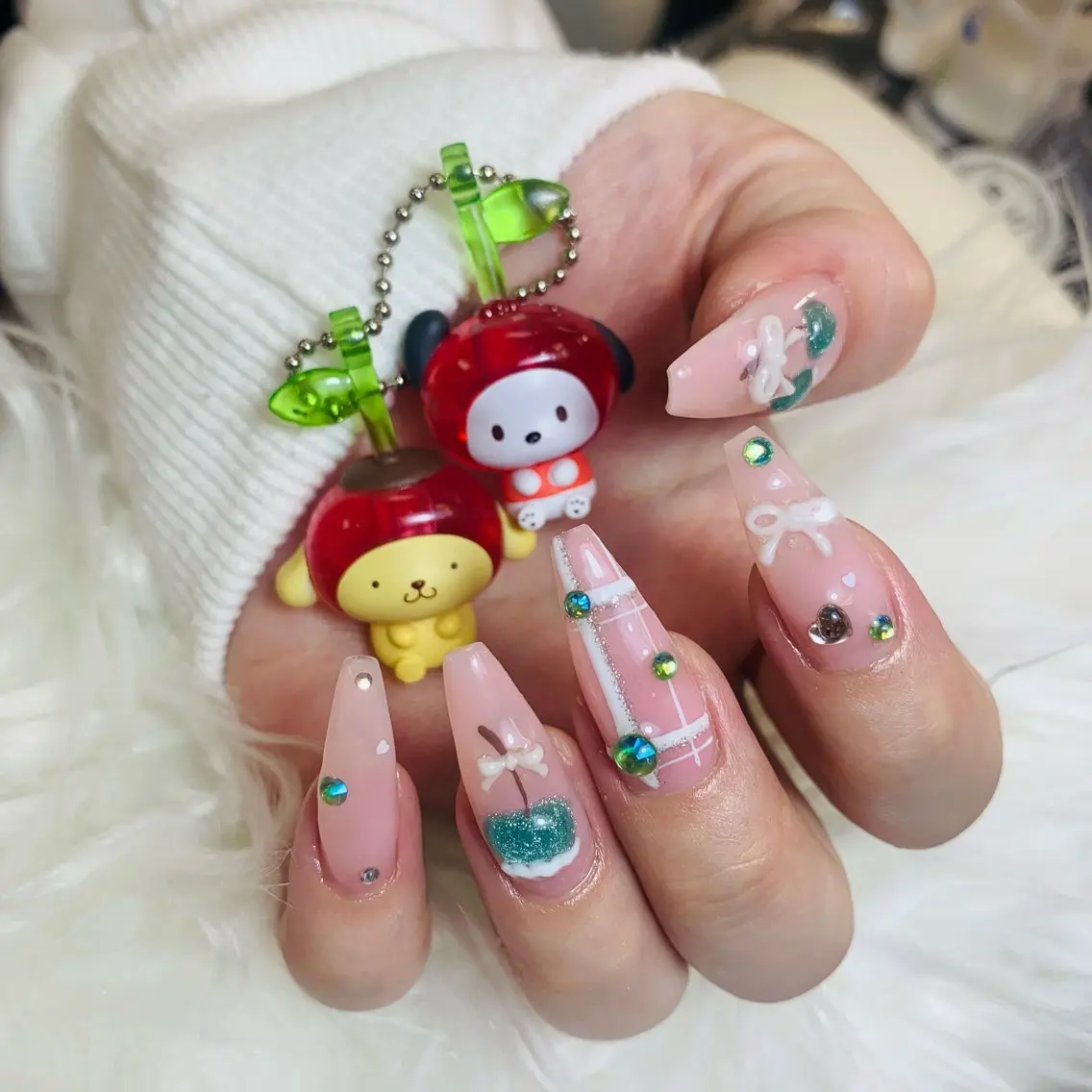 ネイル チークネイル 長さ出し フラッシュネイル フレンチネイル グラデーション AN NAIL SALONのネイルデザイン