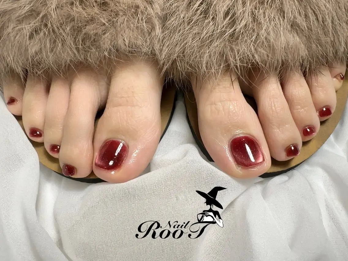 ネイル フラッシュネイル マグネットネイル フットネイル RooT Nailのネイルデザイン