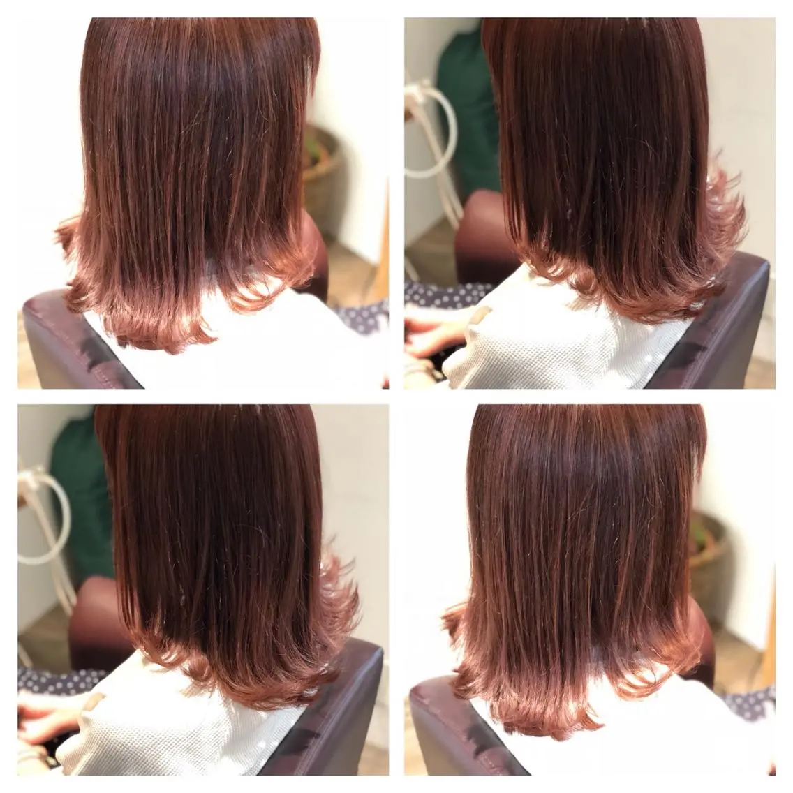 ショート カラー アッシュ ピンクカラー ピンクアッシュ ローズカラー 外ハネヘア 髪質改善 MAKIのヘアスタイル