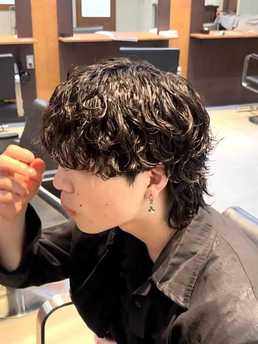 パーマ ウルフカット カット パーマ Kota 【パーマ特化美容師】のヘアスタイル