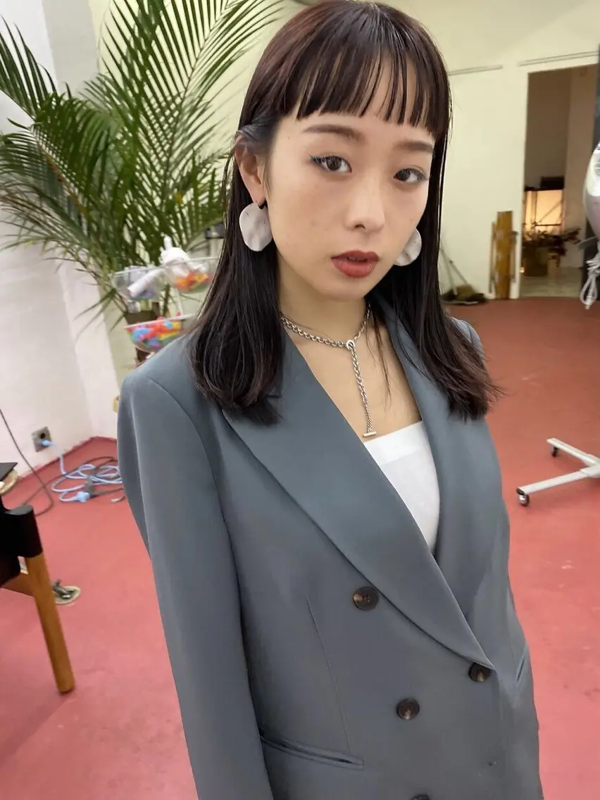 👩🏼🦱オススメ👩🏼🦱前髪縮毛矯正+クイックトリートメントの写真
