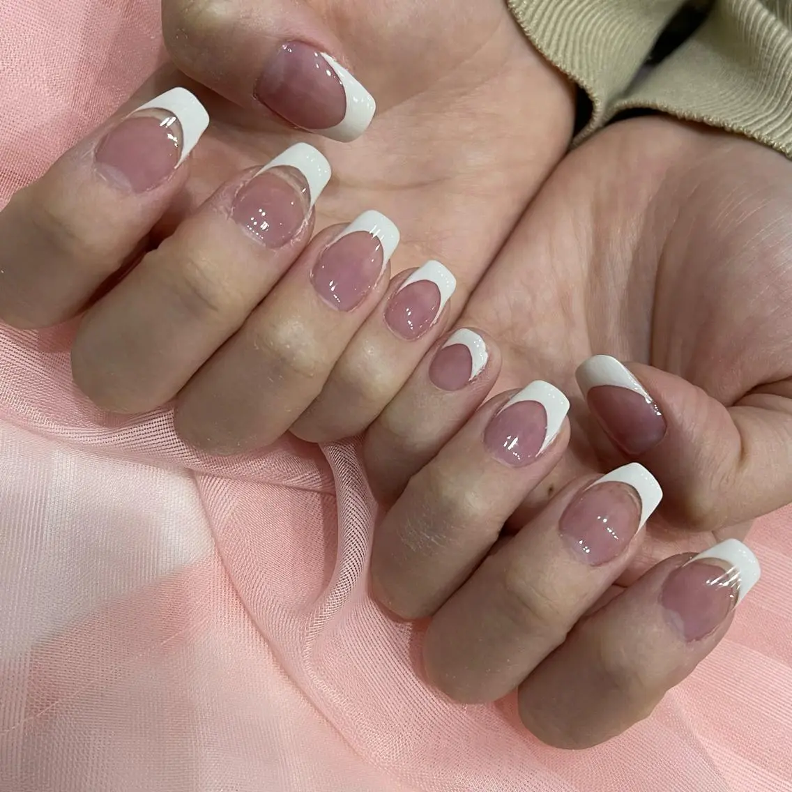 ネイル フレンチネイル Wish Nail 恒川のネイルデザイン