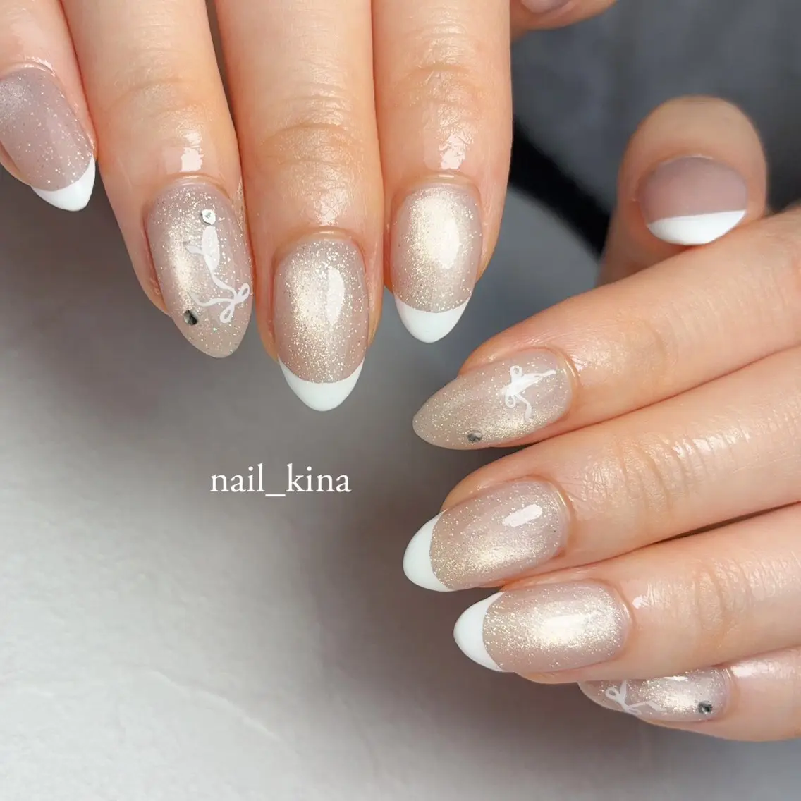 ネイル ジェルネイル マグネットネイル パラジェル nail_ kinaのネイルデザイン