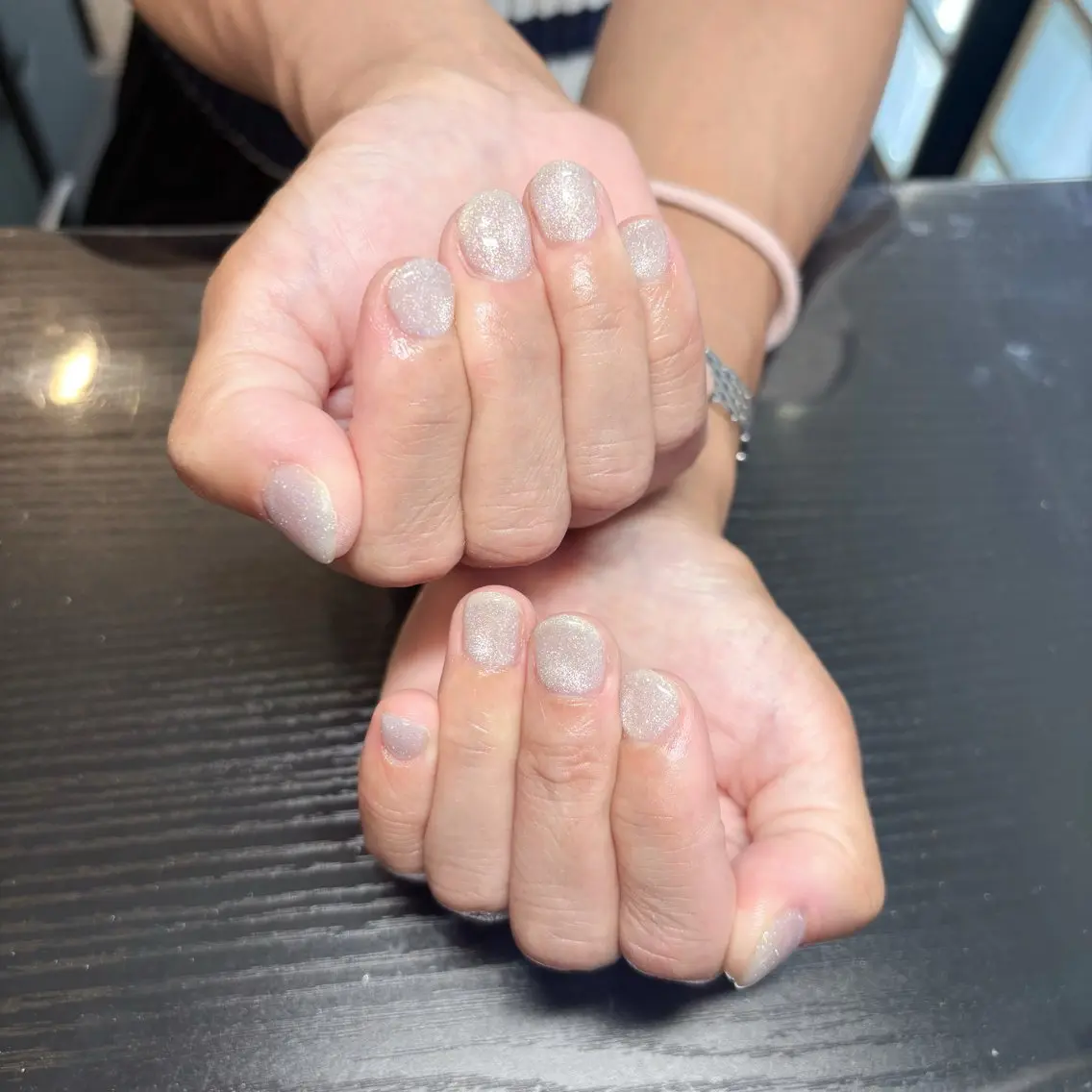 ネイル ラメ(グリッター) ハンドネイル はるか ♡のネイルデザイン