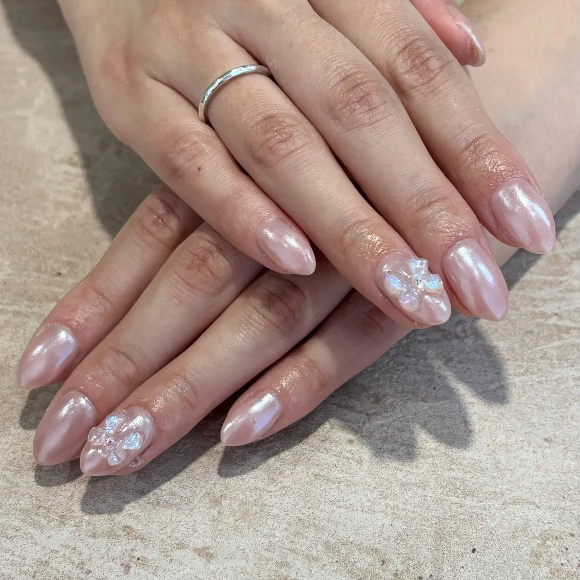 ネイル オーロラネイル ミラーネイル モデル様募集中♡ Kokomi🍮のネイルデザイン