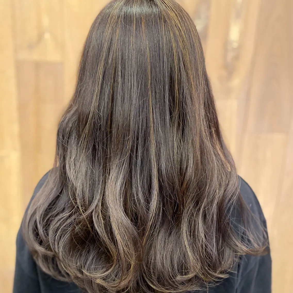 ロング カラー ハイライトカラー ハイライト 平山 絵理のヘアスタイル