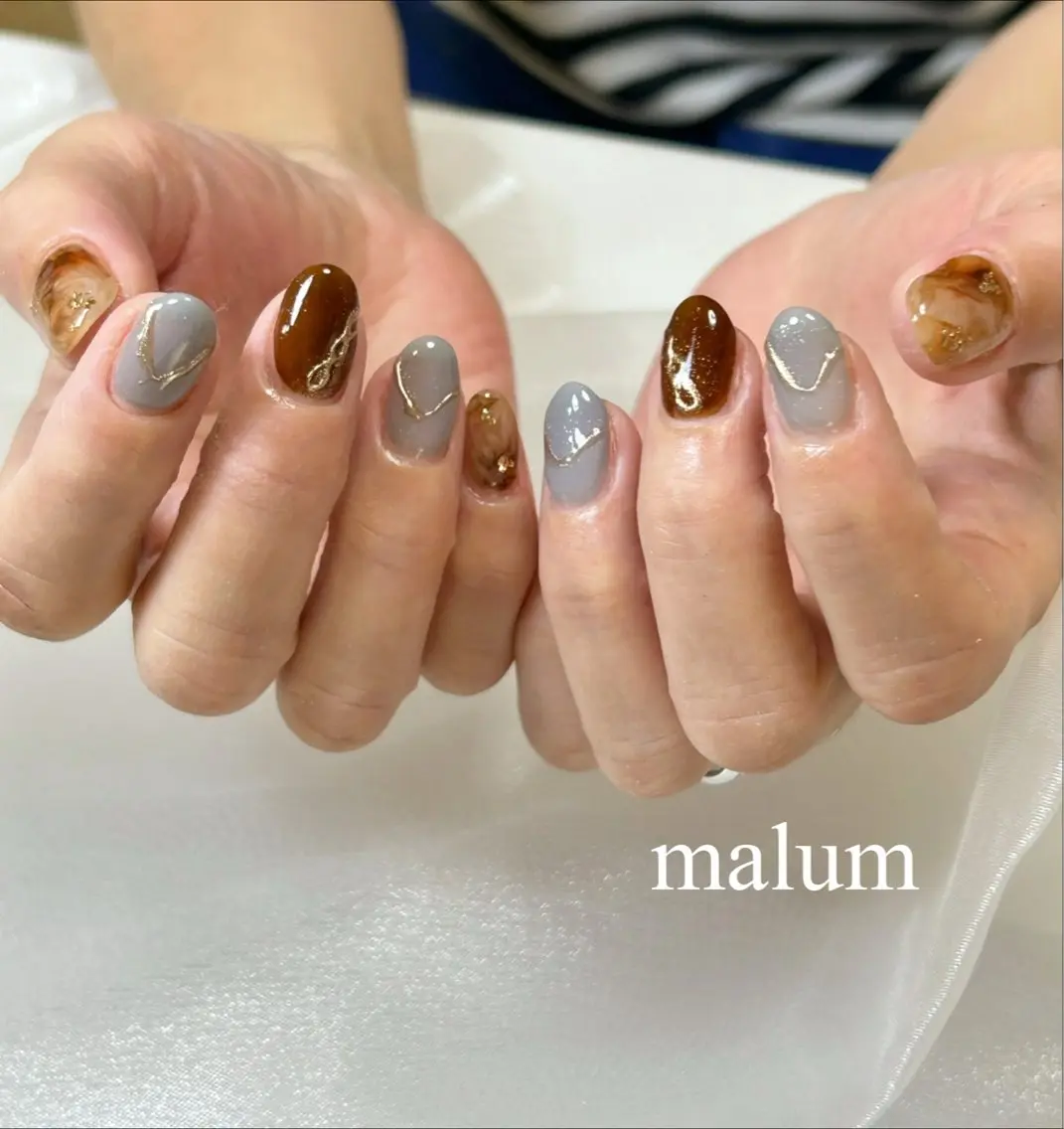 ネイル ハンドネイル malum nailのネイルデザイン