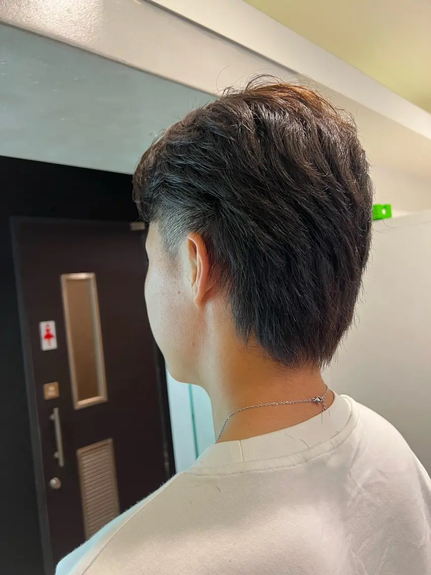 ミディアム 森本 礼二のヘアスタイル