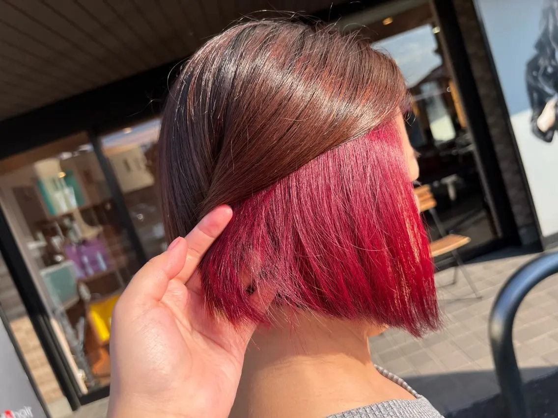 ショート カラー ブリーチ ヘアカラー mod's hair 未来(みく)のヘアスタイル