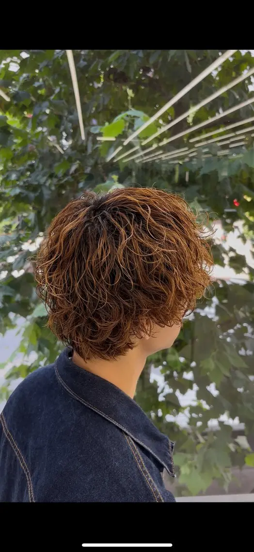 パーマ メンズ メンズパーマ メンズパーマ/ 西條 吏温のヘアスタイル