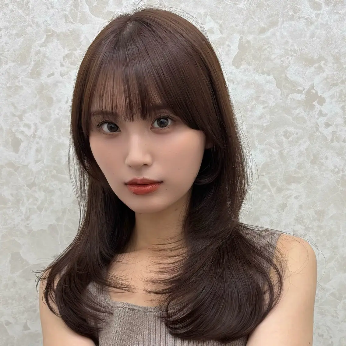 セミロング カラー 暗色カラー/レイヤー 🩶KAITOのヘアスタイル