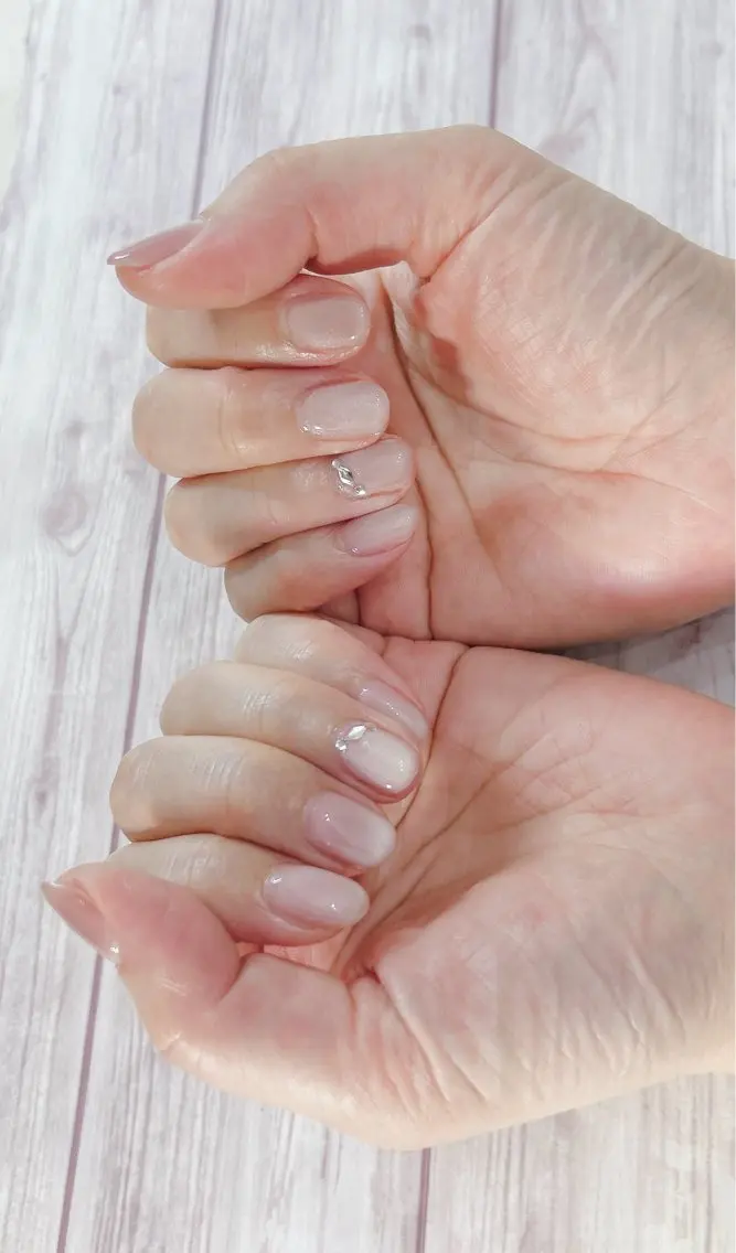 ネイル マグネットネイル ストーンネイル ハンドネイル MYu Beauty Salon YURIのネイルデザイン