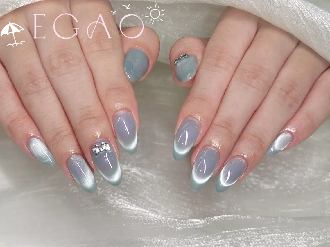 ネイル アートネイル フットネイル フレンチネイル ジェルネイル グラデーション ハンドネイル EGAO NAIL 錦糸町店のネイルデザイン