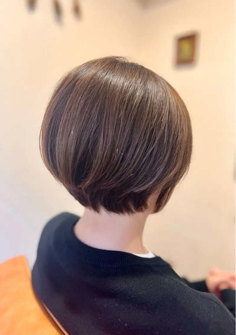 ショート カラー 丸みショート 透明感カラー 似合わせカット ショートヘア 小澤 真理子 ☀️アメリシュシュのヘアスタイル