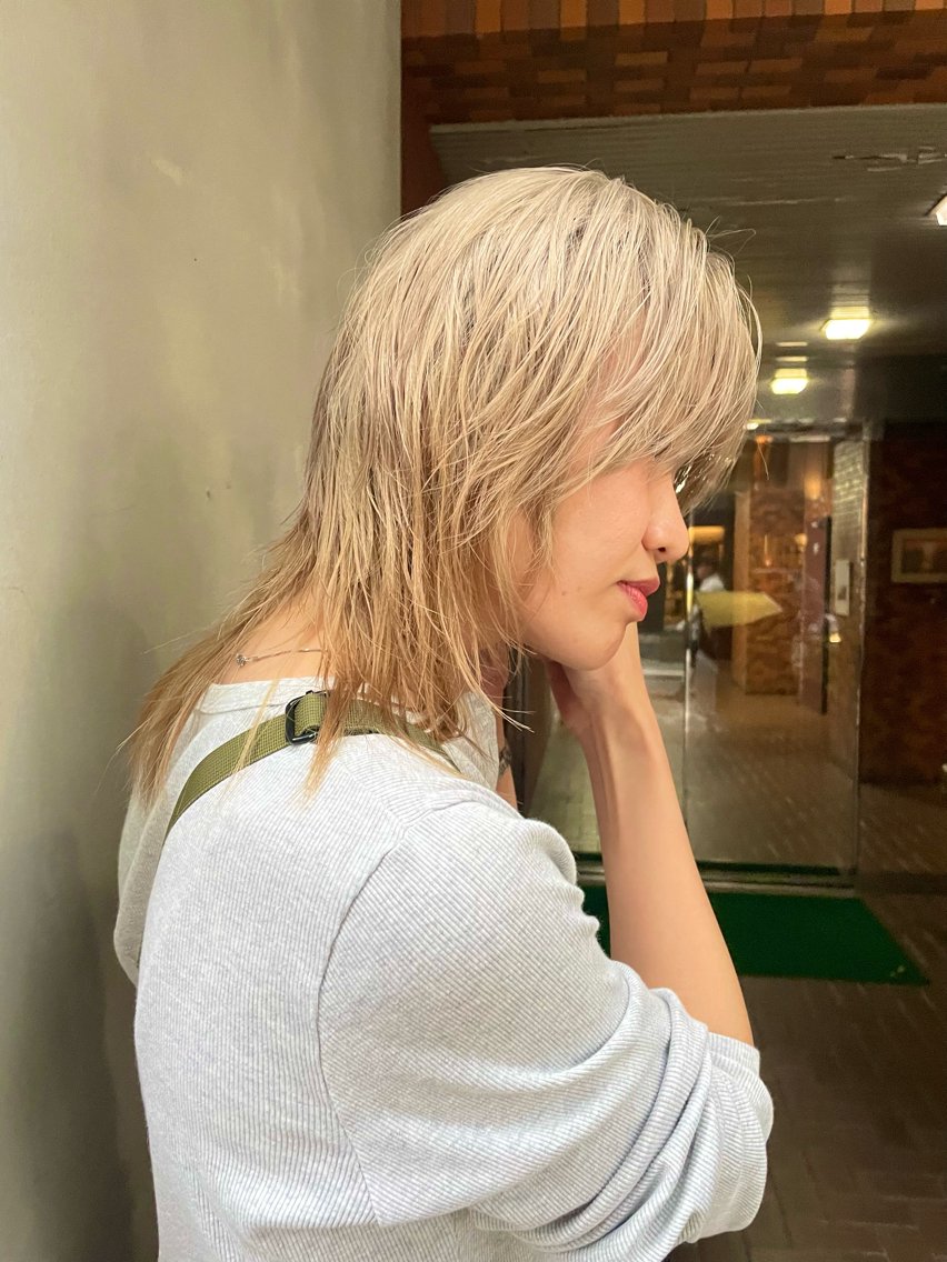 ブリーチ込みW color🤍の写真