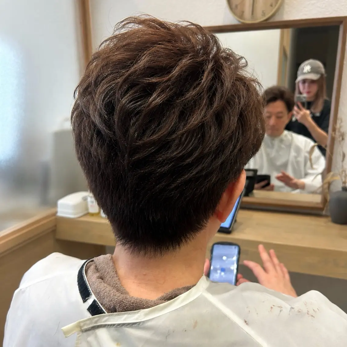 ショート メンズ メンズパーマ カット ヘアカラー トリートメント ヘッドスパ 久木原 ゆりのヘアスタイル