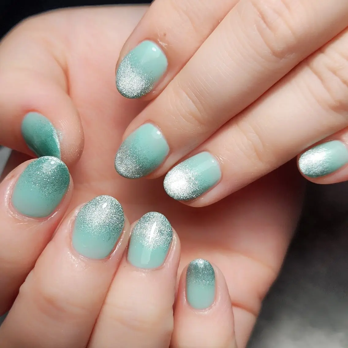 ネイル グラデーション マグネットネイル 個人サロン saltnailのネイルデザイン