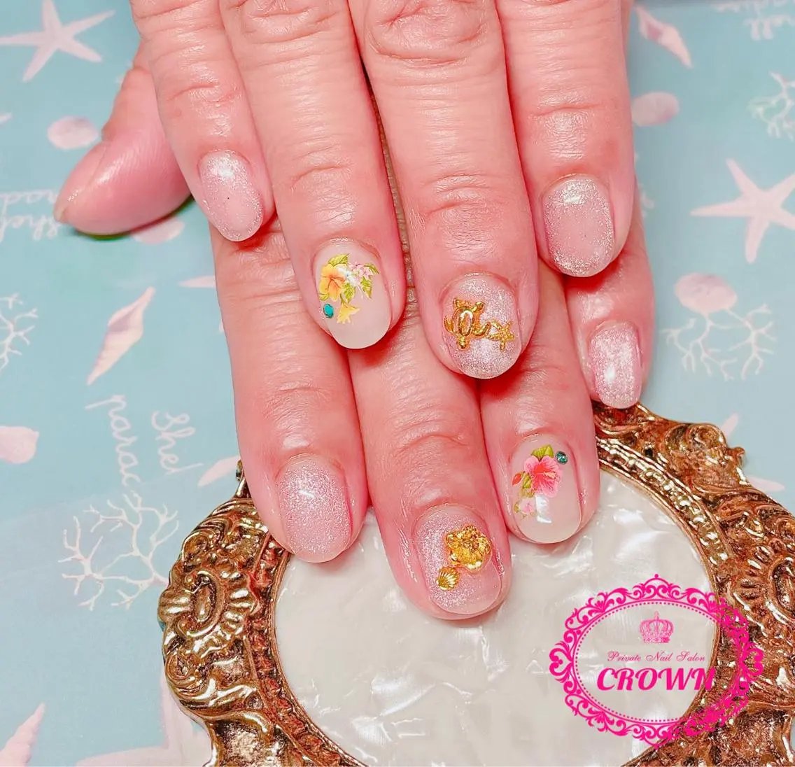 ネイル ハンドネイル CROWN プライベートサロンのネイルデザイン