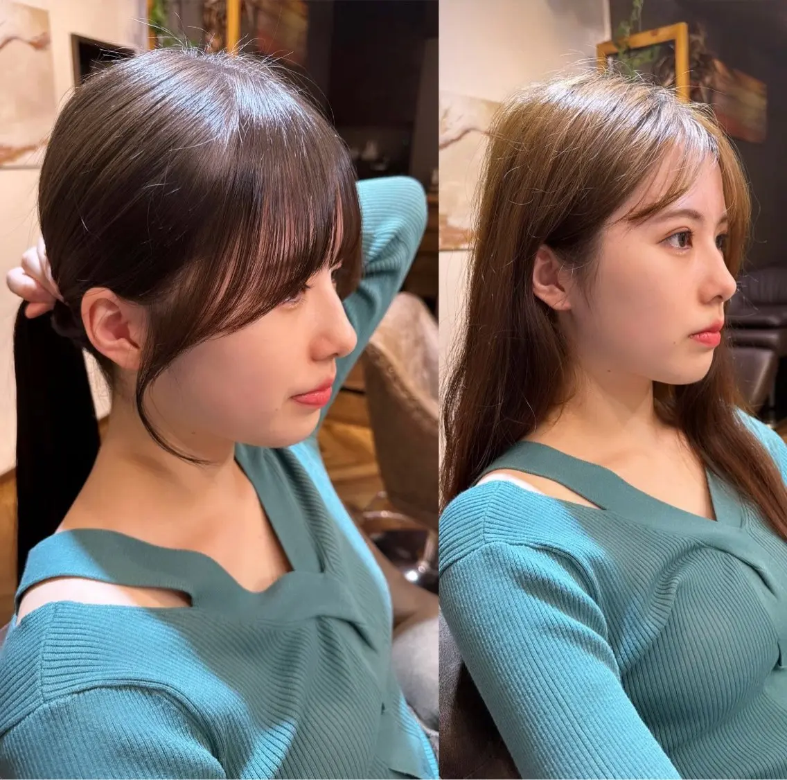 ロング カット ヘアカラー トリートメント 伏田 遼馬のヘアスタイル