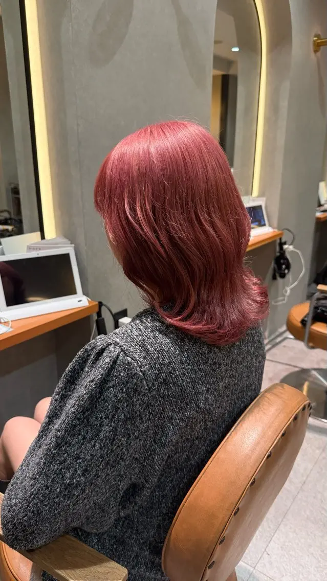ミディアム カット ヘアカラー HINATA / La fith河原町のヘアスタイル