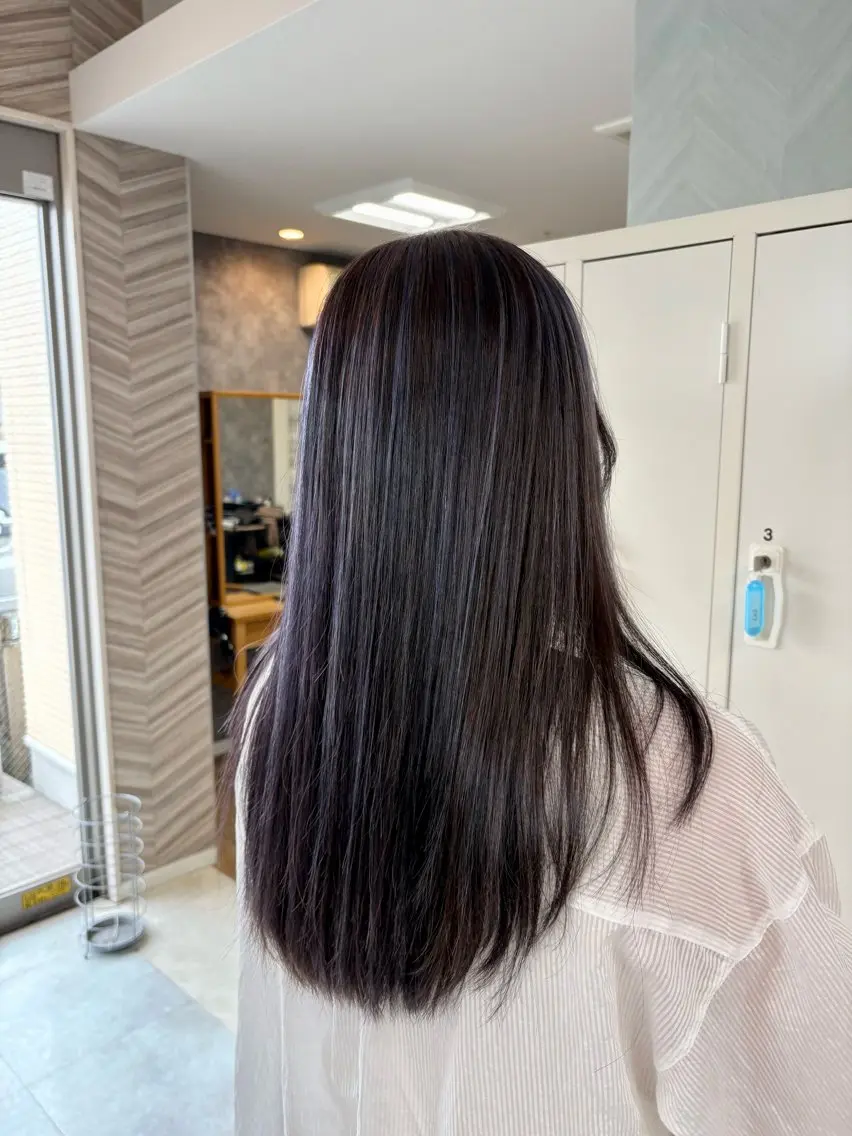 ロング カット ヘアカラー トリートメント 渡邉 三香子のヘアスタイル