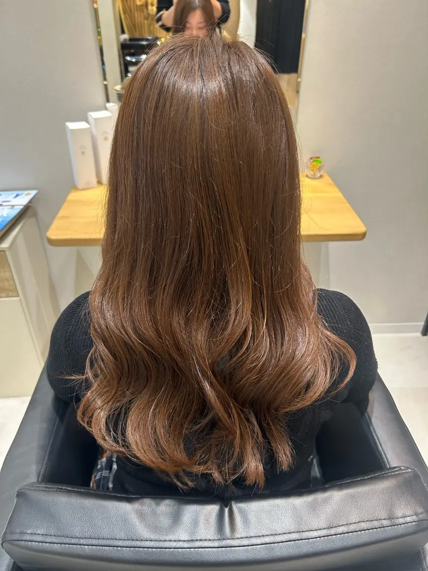 ロング パーマ misato 💜🖤　フラムのヘアスタイル