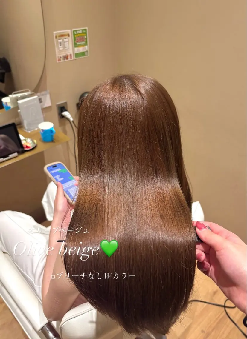 ロング ヘアカラー 中島愛佳🐥⸒⸒ 縮毛矯正/艶髪カラーのヘアスタイル