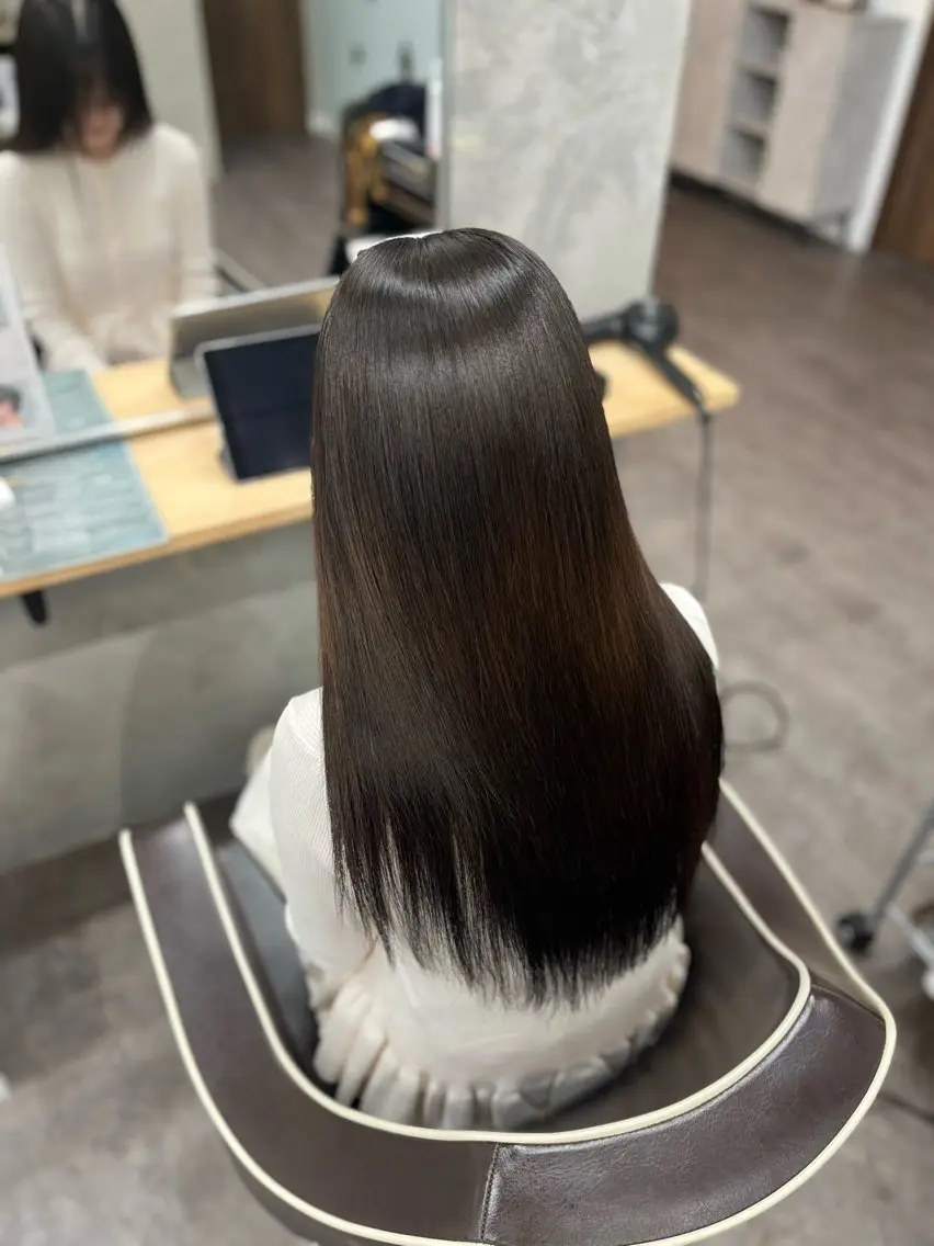 ロング 縮毛矯正 Blast akihaのヘアスタイル