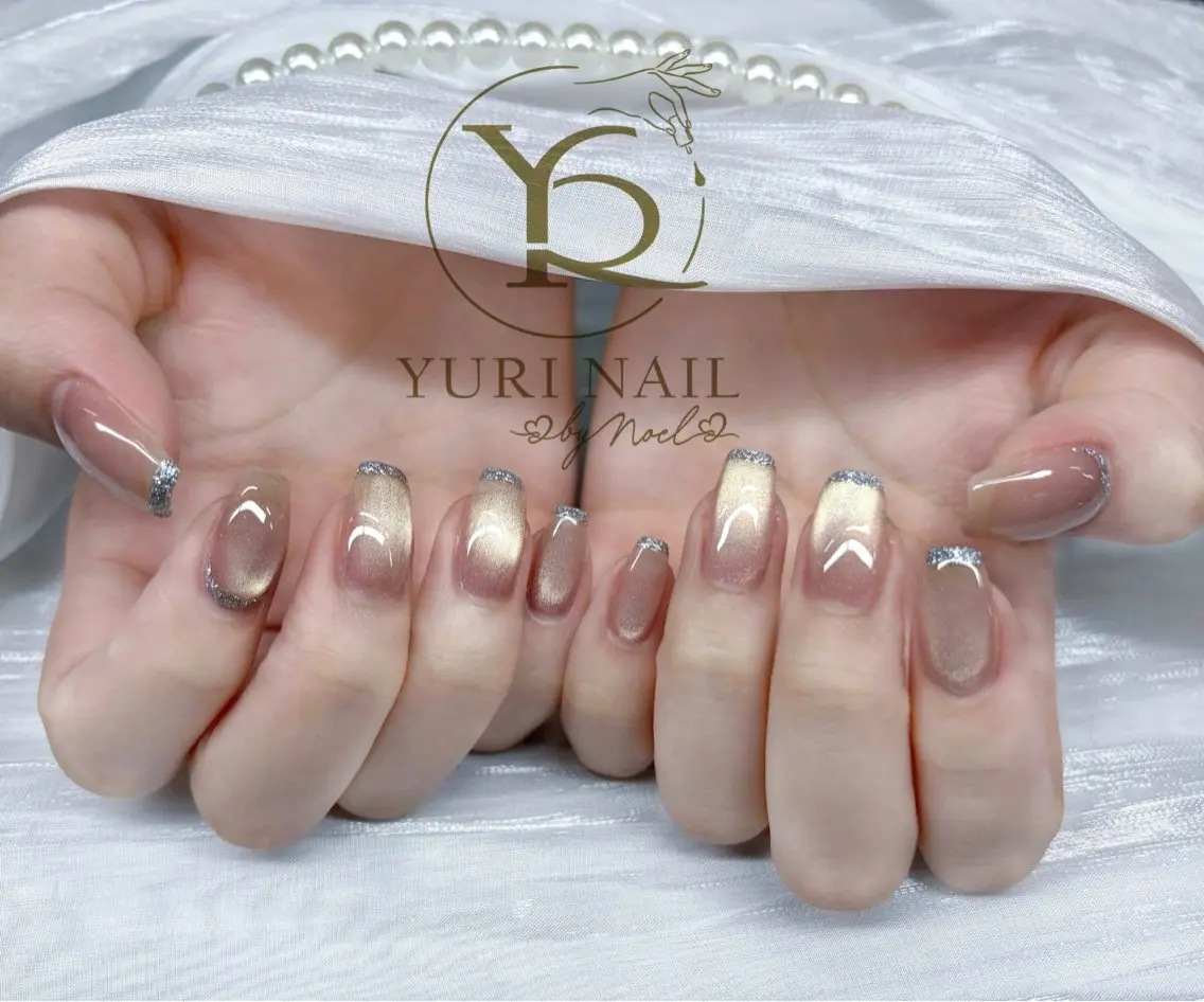 ネイル チークネイル フットネイル フレンチネイル グラデーション キラキラネイル ハンドネイル フットネイル ハンドケア YURI Nail Funabashiのネイルデザイン