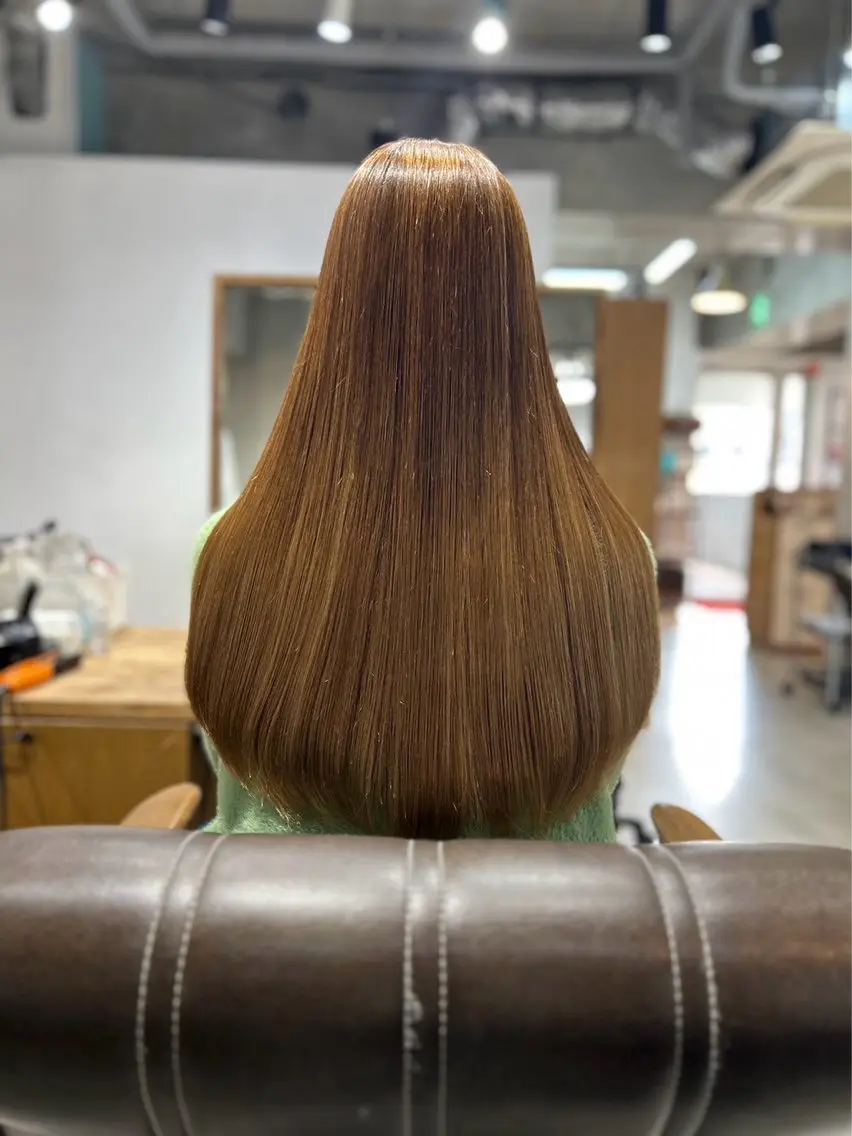 ロング 伸ばしかけ 縮毛矯正 トリートメント ケア特化/ オーダー メイド髪質改善|大橋のヘアスタイル