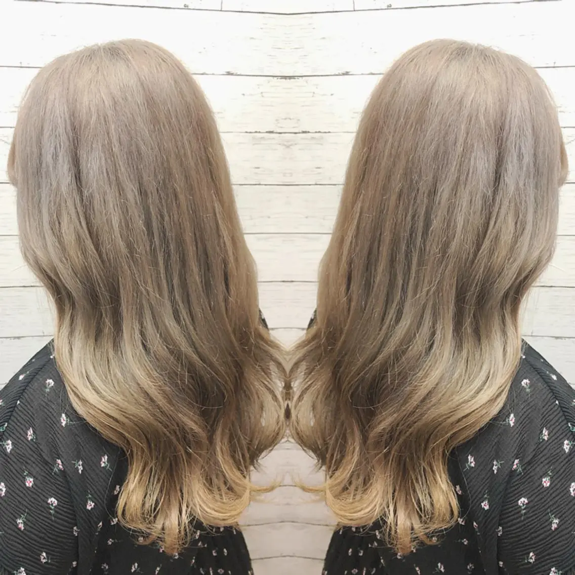 ロング カラー ヘアカラー ヘアセット 韓国ヘア🤍髪質改善 🇰🇷AKANEのヘアスタイル