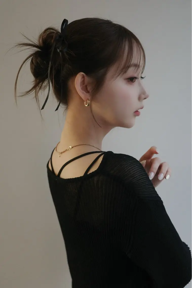 セミロング カラー ヘアアレンジ hiide sisiのヘアスタイル