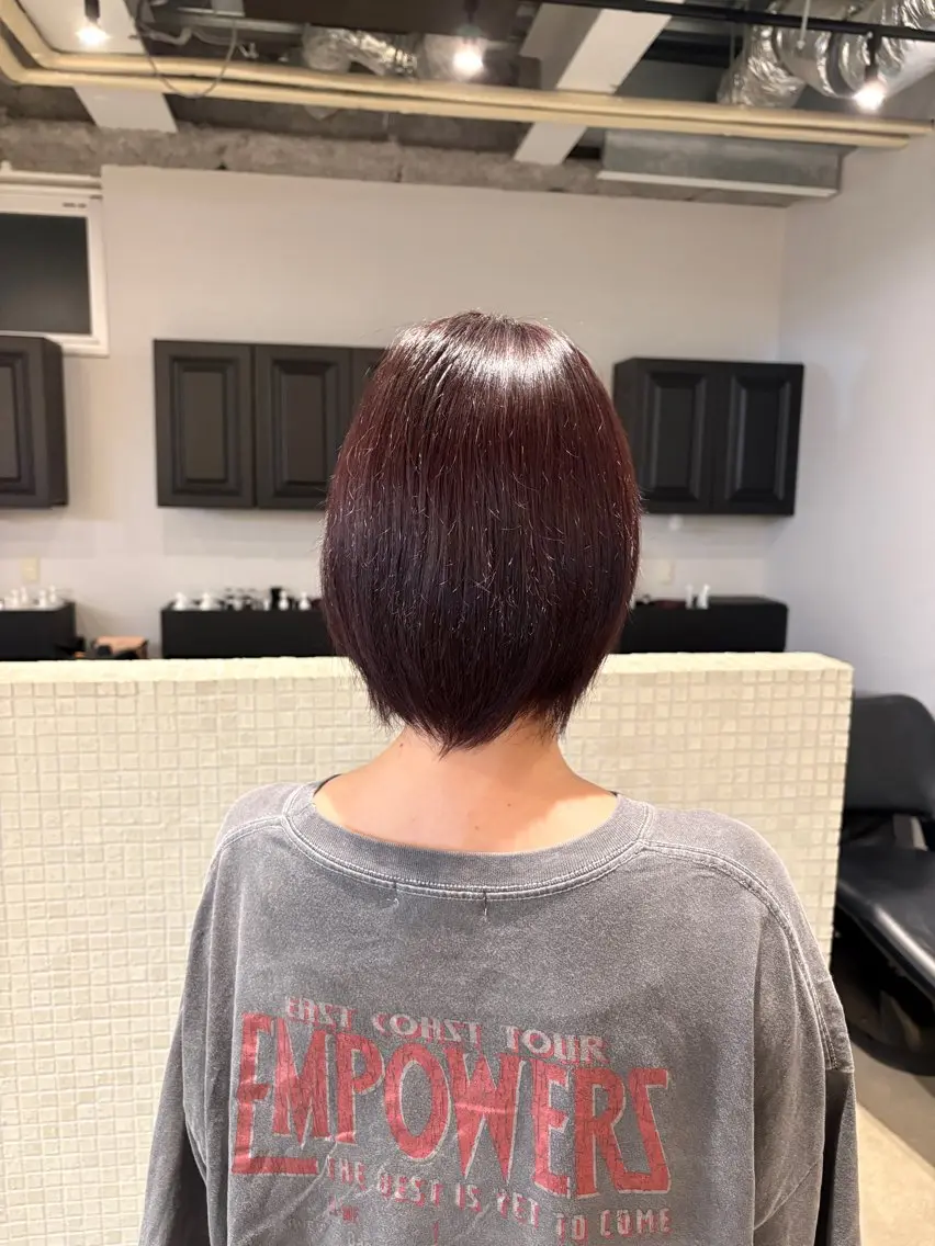 ショート カラー ワンカラー¥1, 100💫神宮前のヘアスタイル