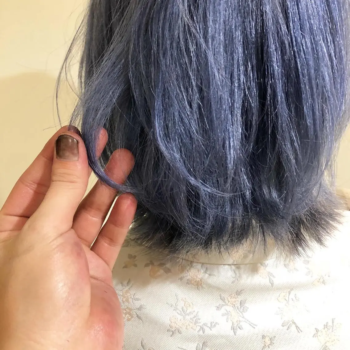 ショート カラー ヘアアレンジ ブリーチ ブルーカラー ケアブリーチ メンズ特化✂️栗原 侑也のヘアスタイル