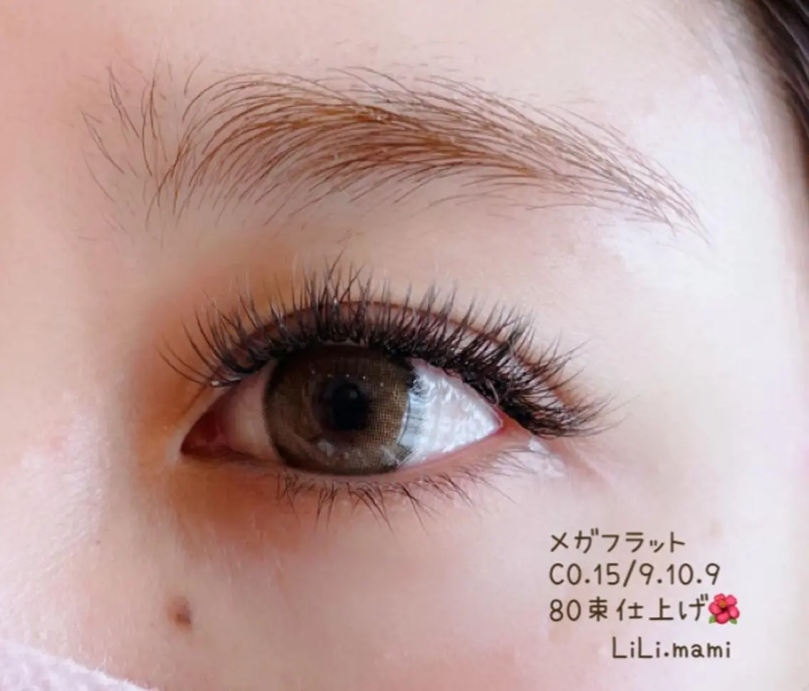 マツエク・マツパ フラットラッシュ ナチュラル mami saijoのマツエク・マツパデザイン
