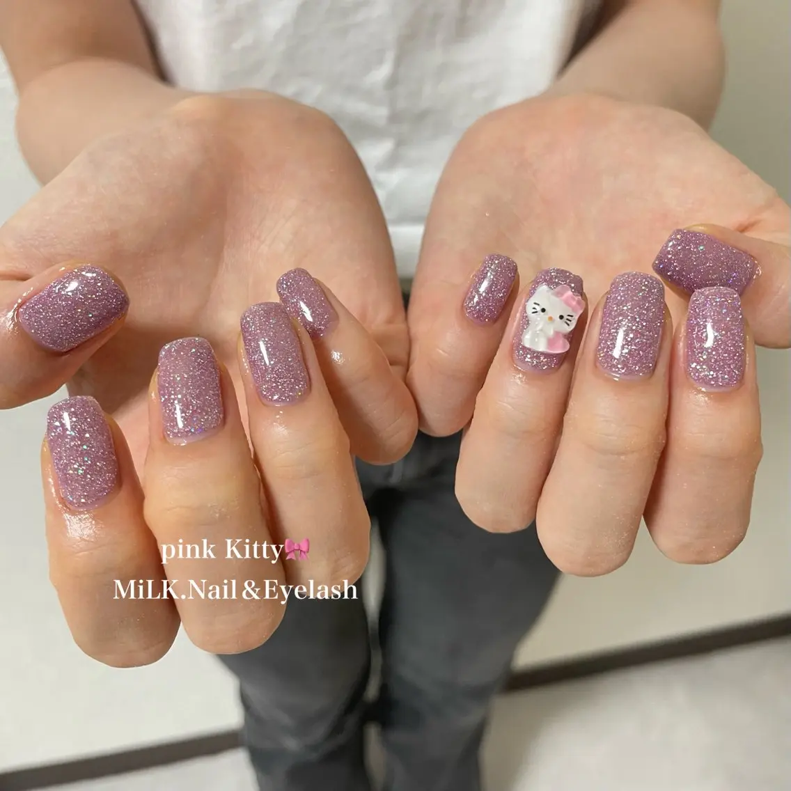 ネイル フラッシュネイル ハンドネイル MiLK. wakaのマツエク・マツパデザイン