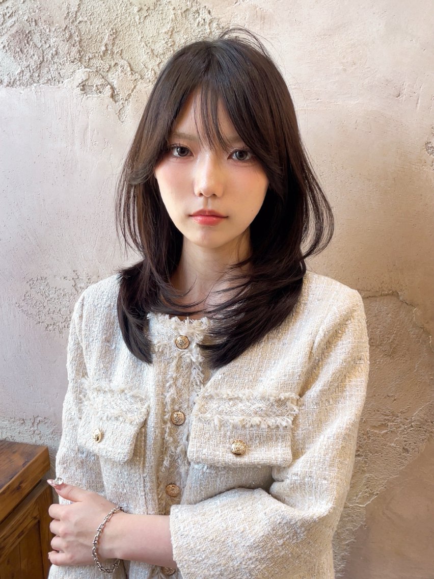 ✨艶々✨💕透明感カラー💕+髪質改善トリートメント🐹＋前髪カット✂️の写真