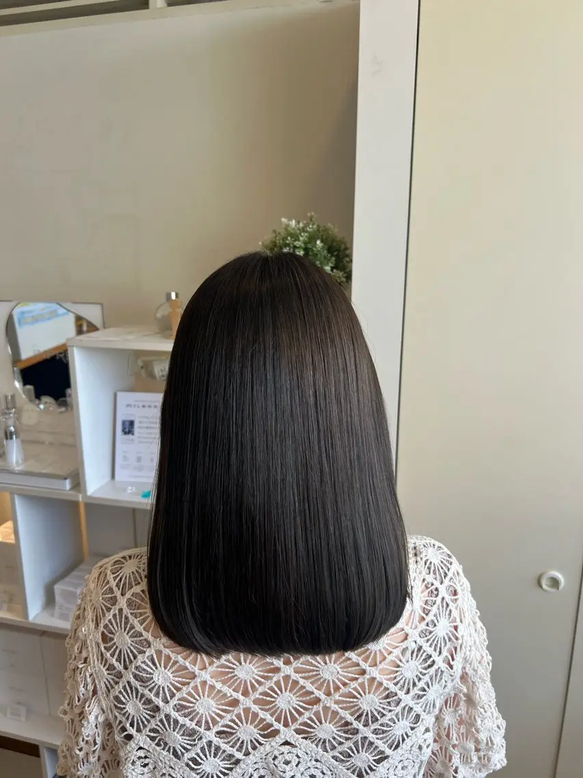 セミロング カラー ヘアカラー トリートメント 竹添 有梨沙のヘアスタイル