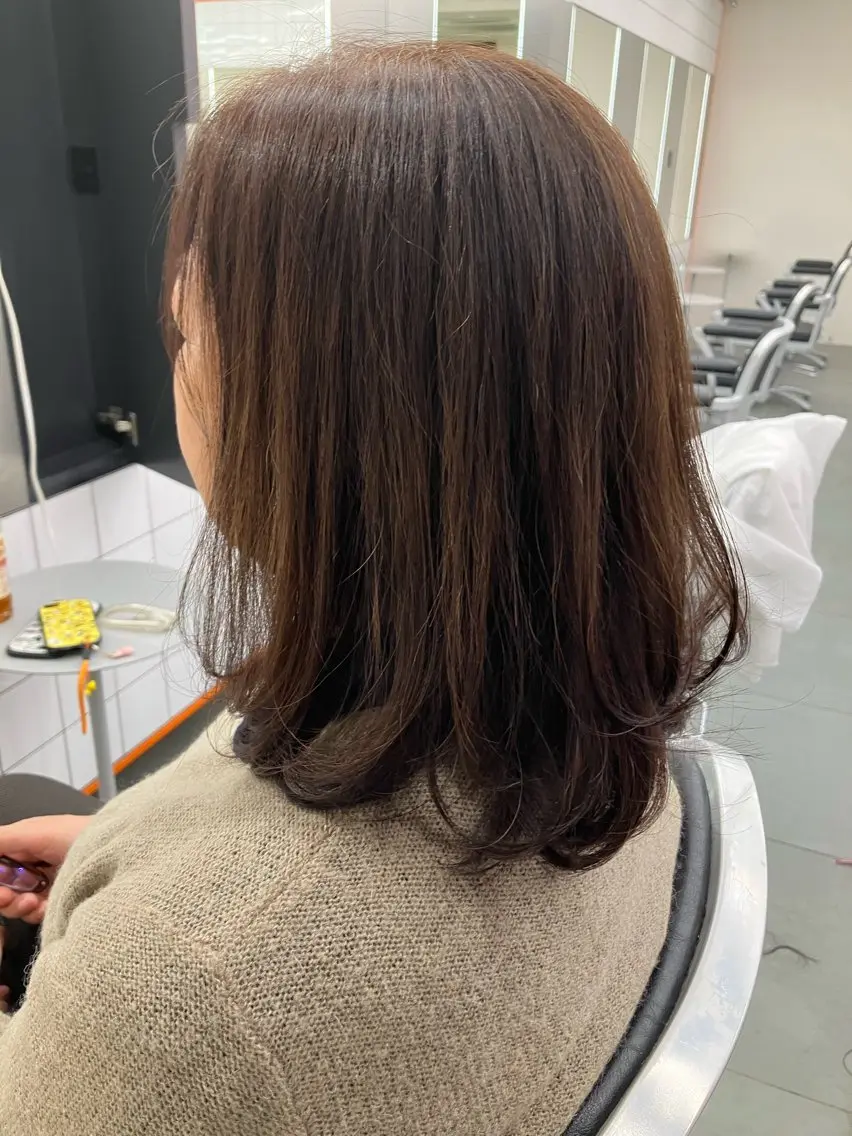 セミロング 河合 郁生のヘアスタイル