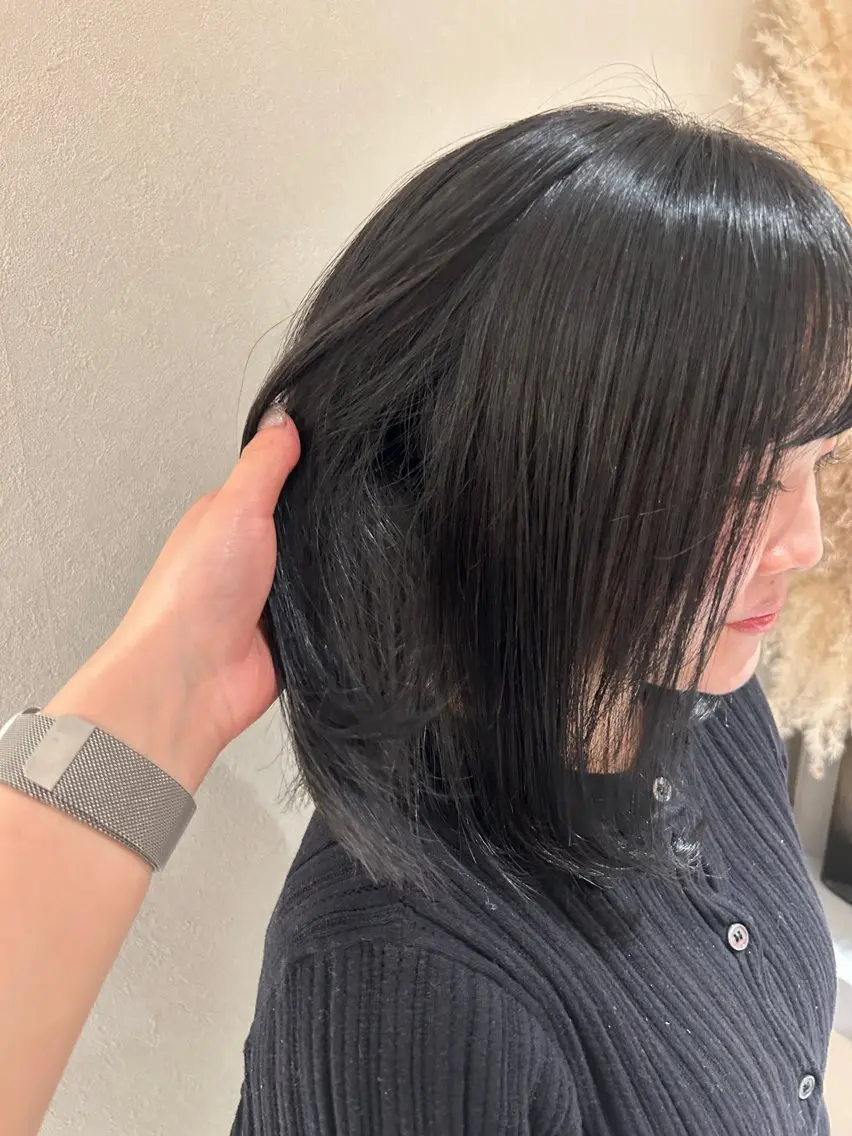 ミディアム 木村 那奈のヘアスタイル