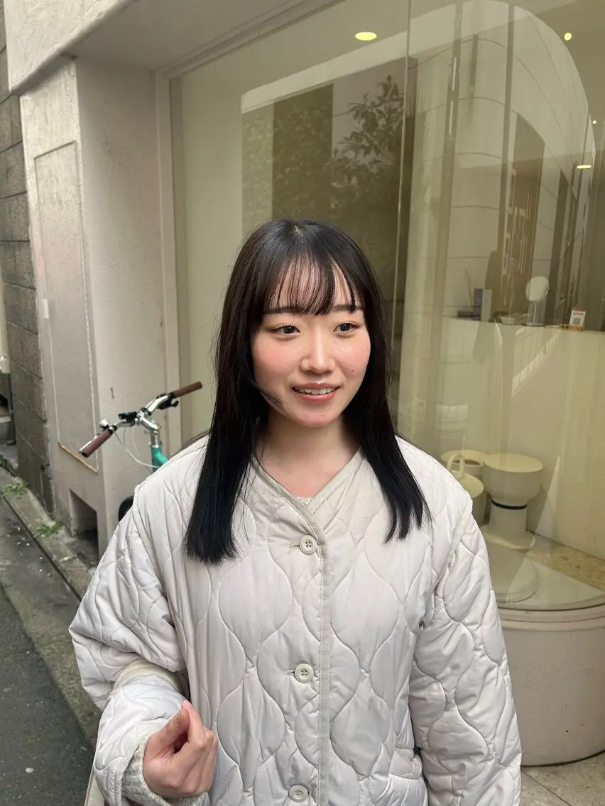 ミディアム レイヤーカット iwami rena /Nary河原町のヘアスタイル