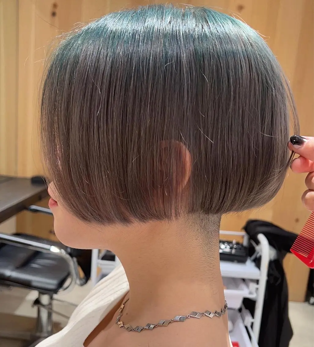 ショート カラー カット ヘアカラー トリートメント スキバサミを使わない カット🌼唯🌼のヘアスタイル