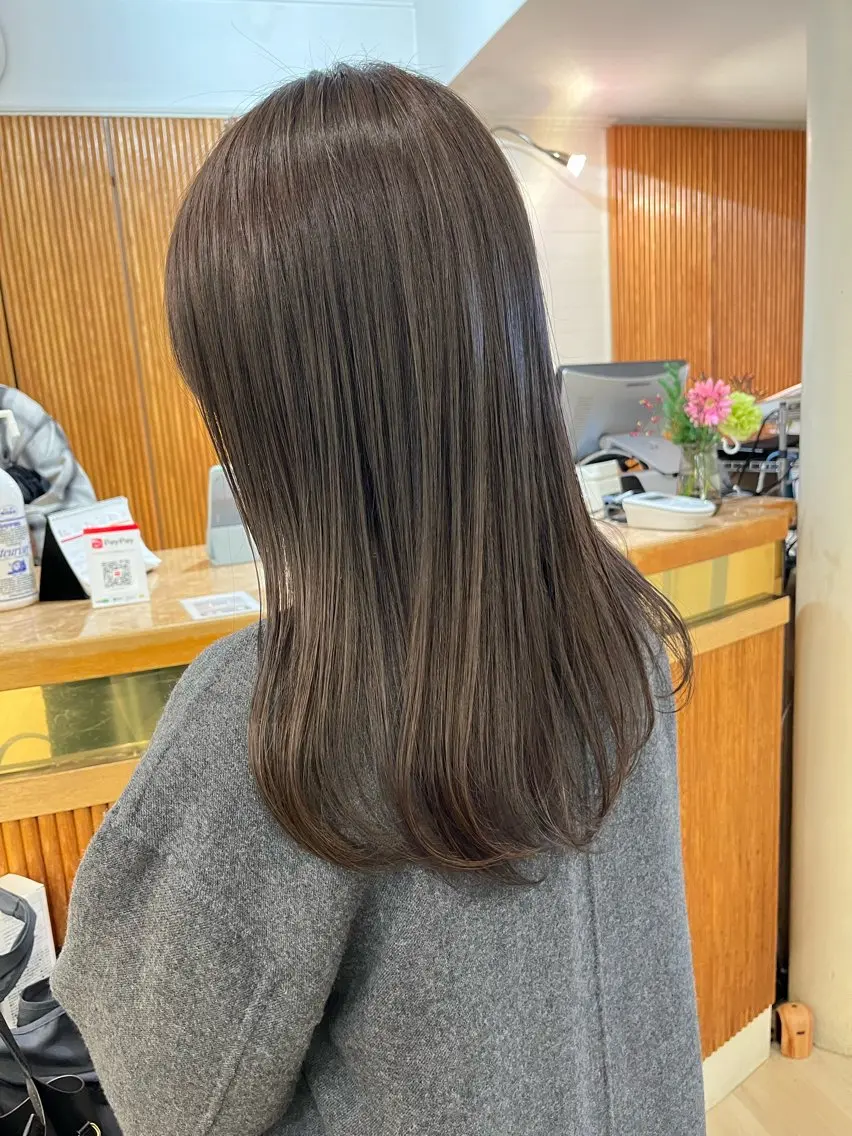 ロング カラー パーマ トリートメント ボブ/透明感カラー /大宮/たぐち🥣のヘアスタイル