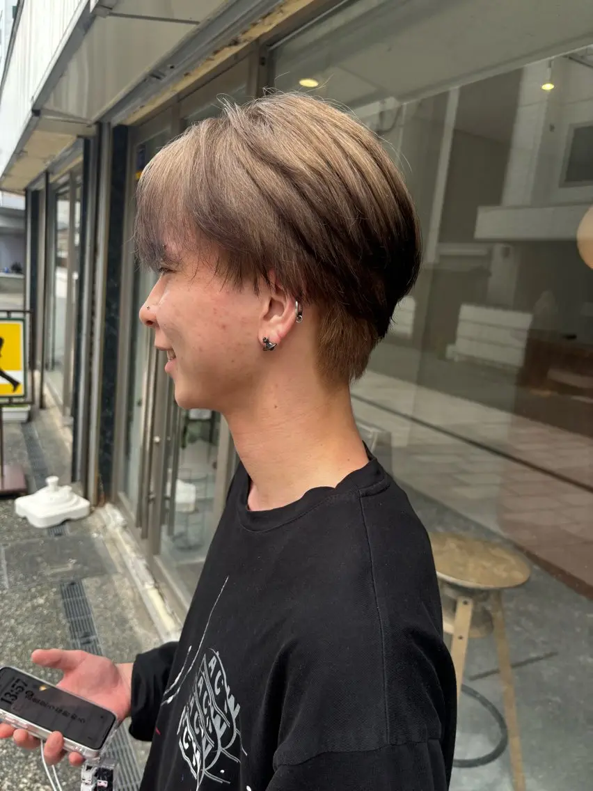 カラー メンズ ブラウンカラー グラデーションカラー ヘアカラー トリートメント 🍀海外風パーマ／ takuho🍀のヘアスタイル