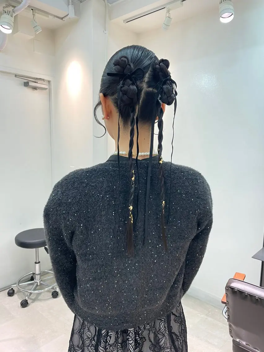 ロング ヘアアレンジ ヘアセット 谷川 未来のヘアスタイル